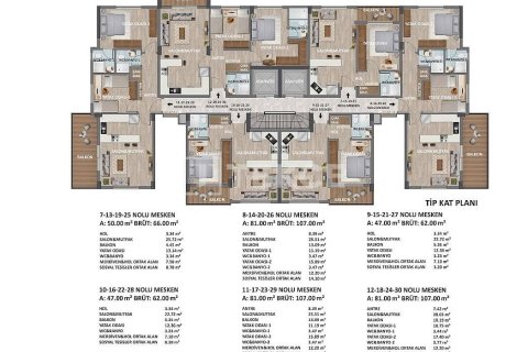 Пентхаус 2+1 в Газипаша, Турция №11422 9