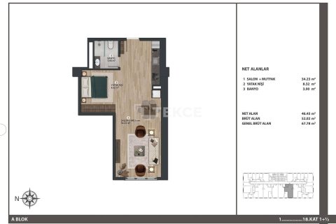 3+1 Apartment en Istanbul, Turkey No. 11394 18