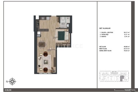 3+1 Appartement à Istanbul, Turkey No. 11394 16