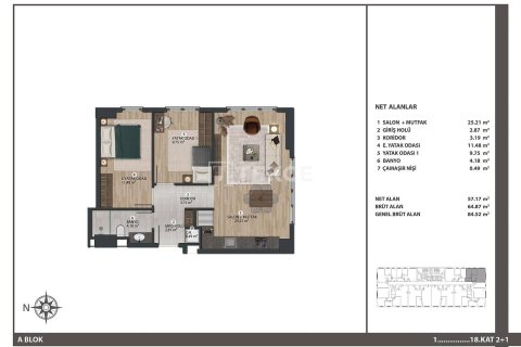 3+1 Appartement à Istanbul, Turkey No. 11394 19