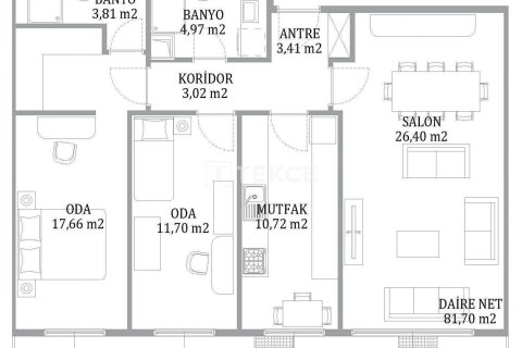 1+1 Apartment in Istanbul, Turkey No. 11676 24