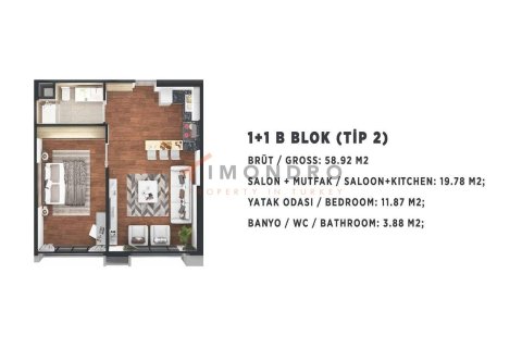 2+1 Appartement à Kartal, Turkey No. 17123 5