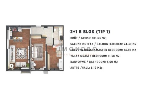 2+1 Appartement à Kartal, Turkey No. 17123 2