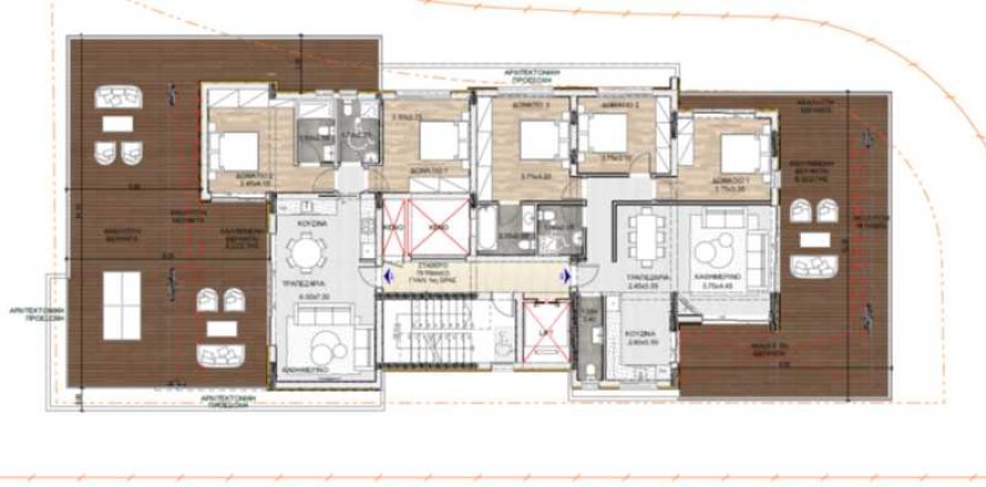 3 dormitorios Apartment en Mesa Geitonia, Cyprus No. 72236