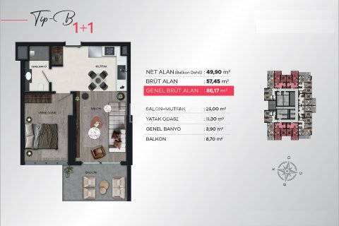 2+1 Apartment en Izmir, Turkey No. 17576 16