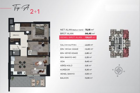 2+1 Apartment en Izmir, Turkey No. 17576 15