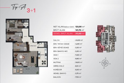 2+1 Apartment in Izmir, Turkey No. 17576 13