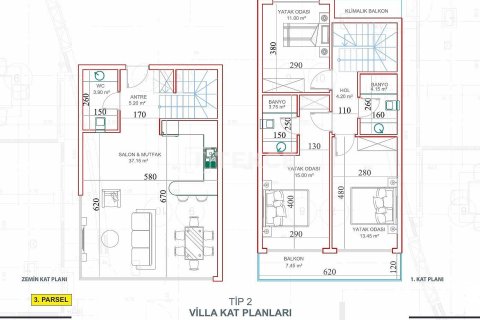 Вилла 3+1 в Аланья, Турция №11592 18