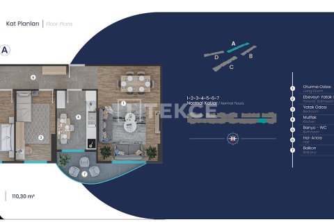 Квартира 3+1 в Пендик, Турция №92463 16