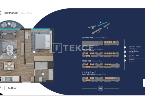 Квартира 3+1 в Пендик, Турция №92463 15