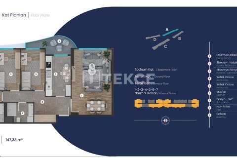 Квартира 3+1 в Пендик, Турция №92463 17