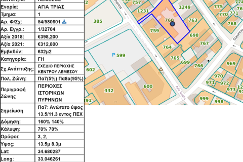 1194m² Land in Limassol, Cyprus No. 64623 2