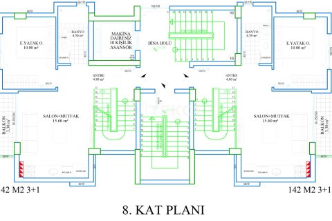 3+1 Penthouse en Antalya, Turkey No. 13729 18