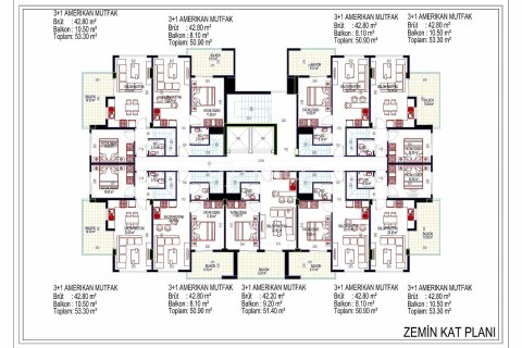 Пентхаус 3+1 в Аланья, Турция №10929 3