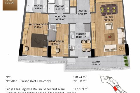 3+1 Apartment en Bueyuekcekmece, Turkey No. 11187 30