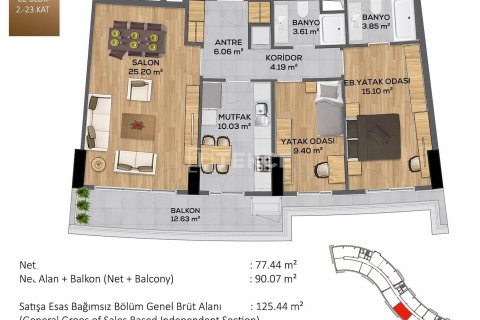 3+1 Apartment en Bueyuekcekmece, Turkey No. 11187 29