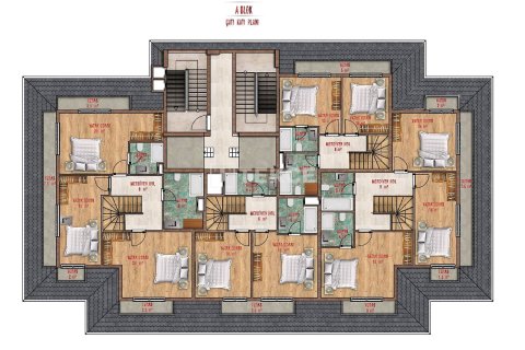 3+1 Penthouse à Alanya, Turkey No. 11515 15